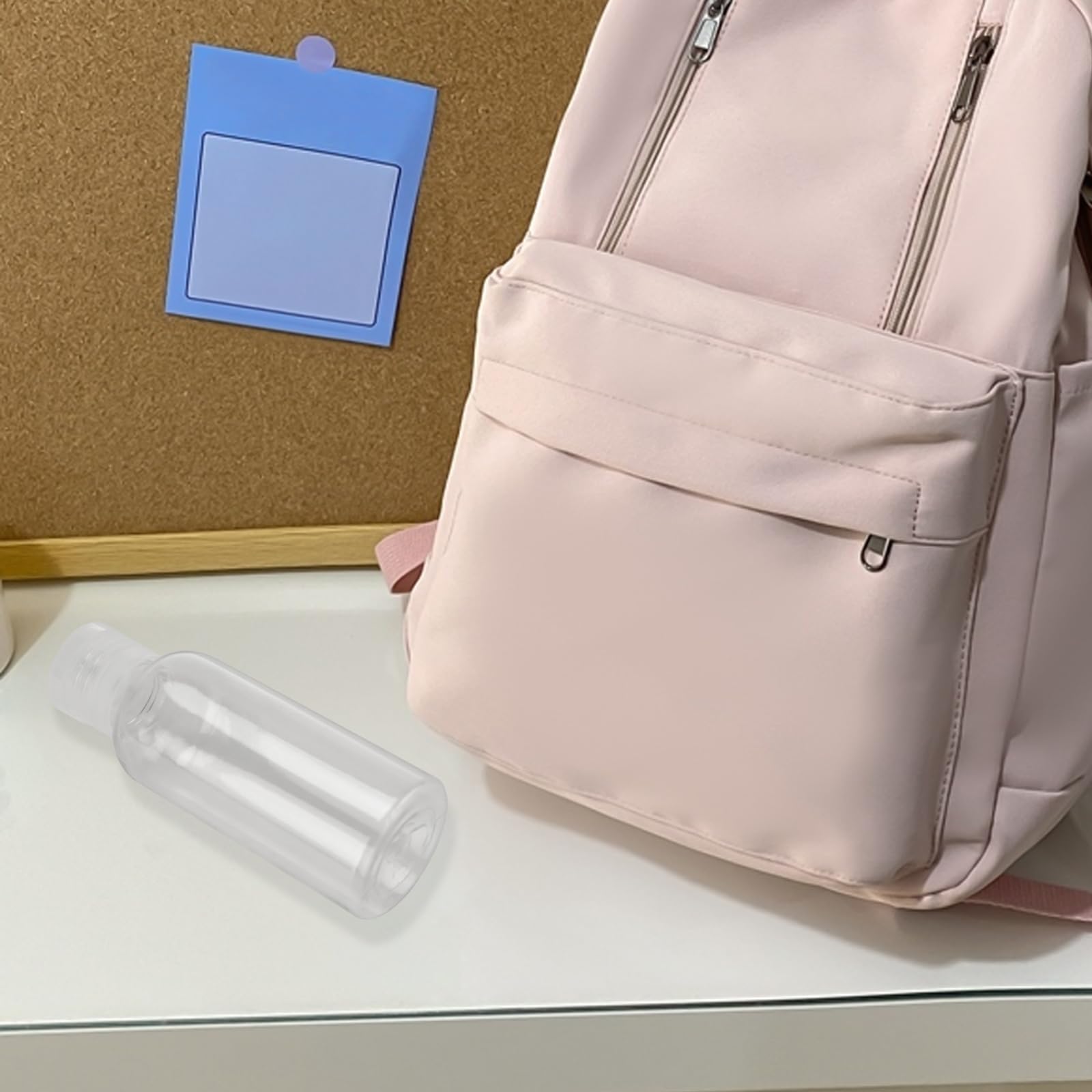 SEHOI Clear PET Refillable Travel Squeeze Bottles with Disc Caps