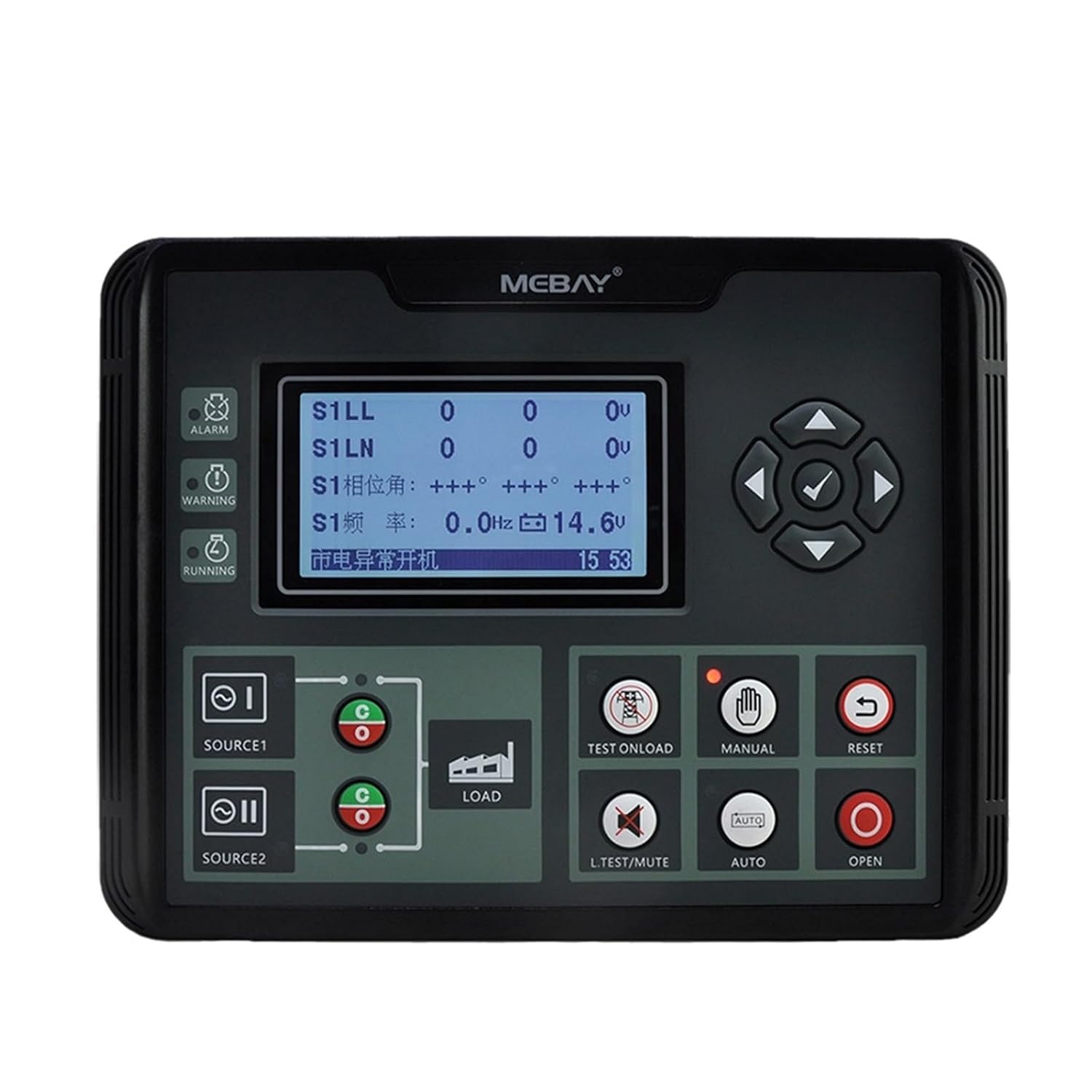 ATS520 Control Module ATS Dual Power Switch Diesel Generator Controller Panel Intelligent Programmable ATS520IR RS485(ATS520)