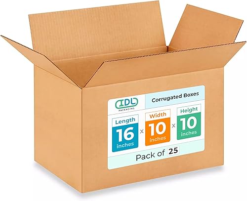 Miniatura 585 de Cajas para envío IDL Packaging - B-1266-5 de cartón corrugado, tamaño pequeño, de 12 pulgadas de largo x 6 pulgadas de ancho x 6 pulgadas de alto