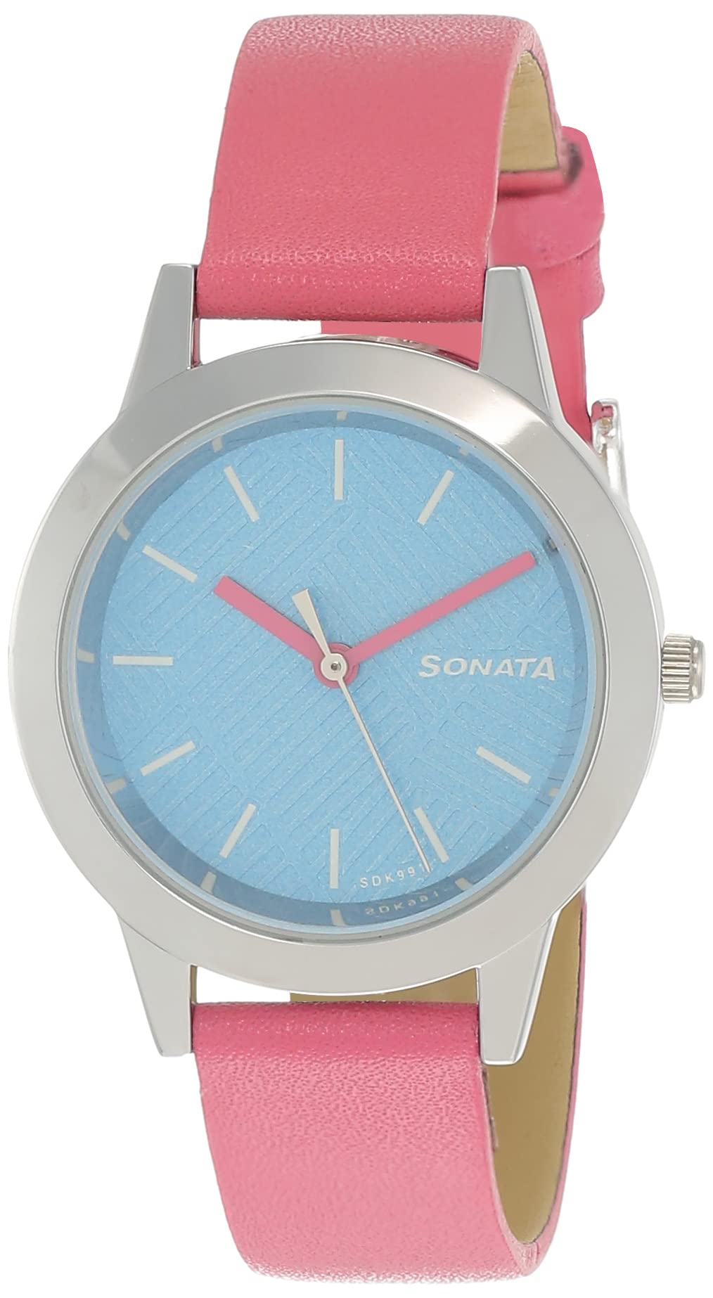 Sonata Splash Blue Dial Women Watch With Leather Strap-NR87019SL14 (B08J3T1SN8) Amazon Price History, Amazon Price Tracker