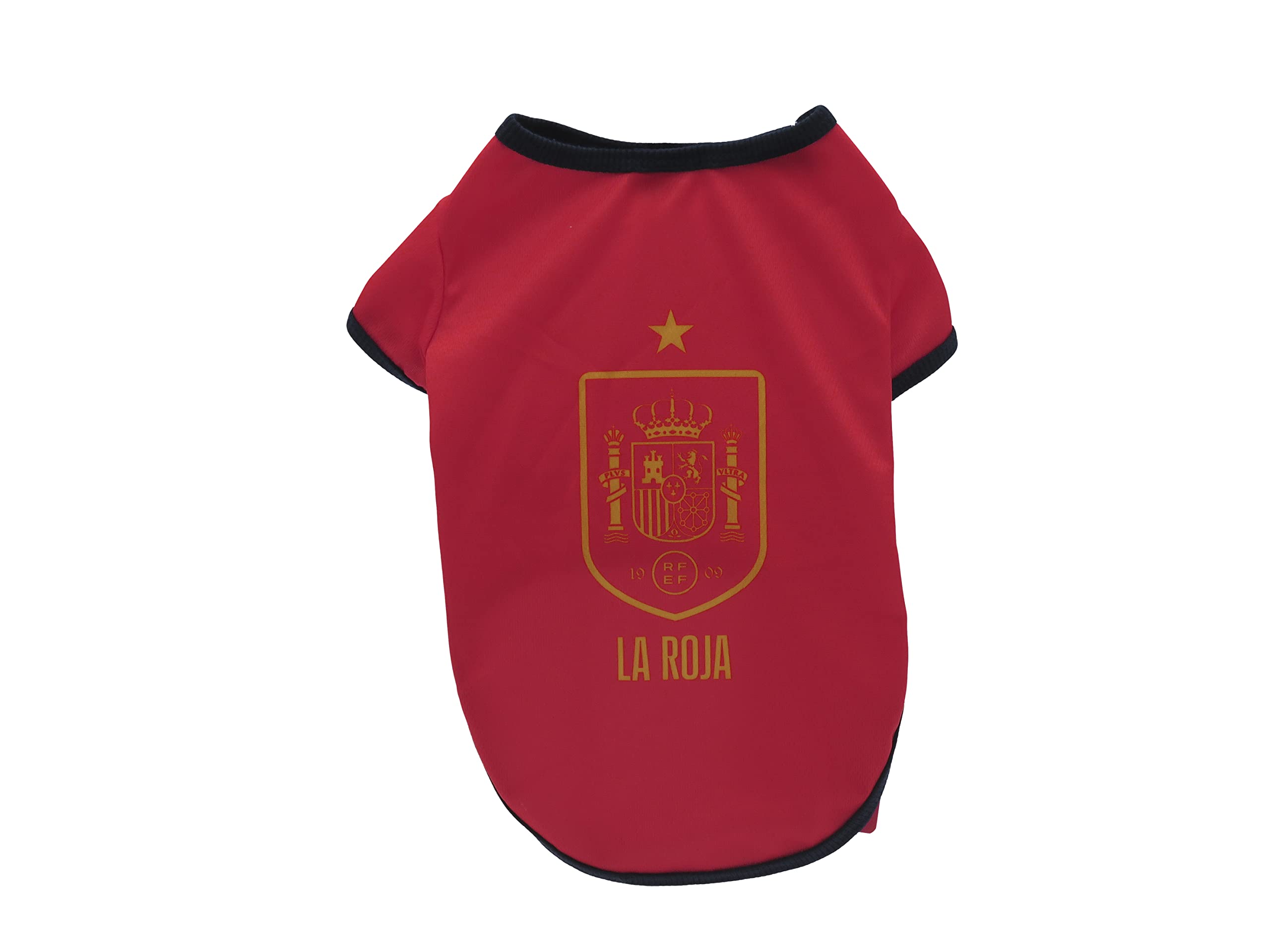 Selección Española, Camiseta para Perro, La Roja, Talla S, Accesorios Mascotas, Color Rojo, Producto Oficial (CyP Brands)