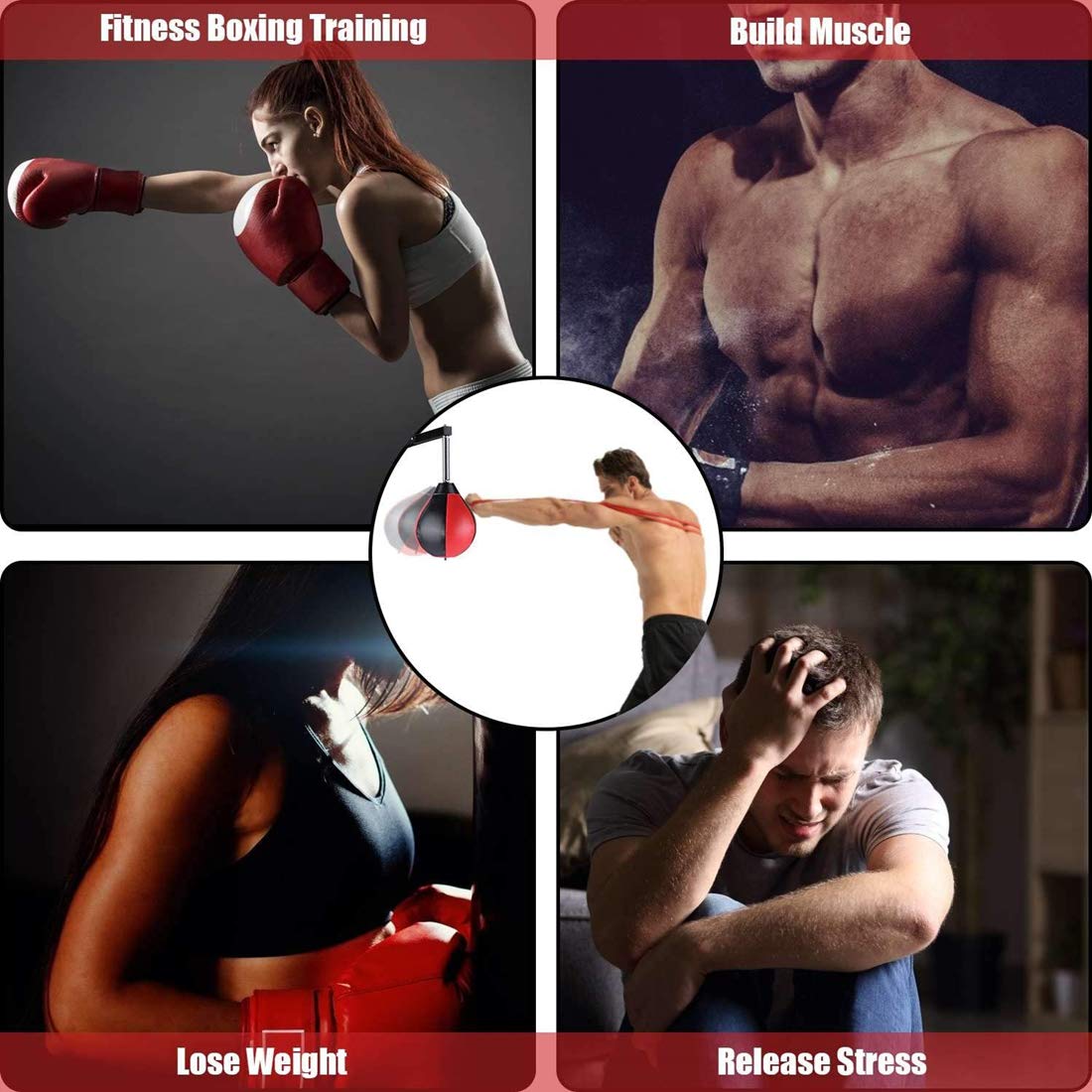Speed ​Bag - Palla da boxe per MMA Muay Thai Training Reflex (1 pezzo)