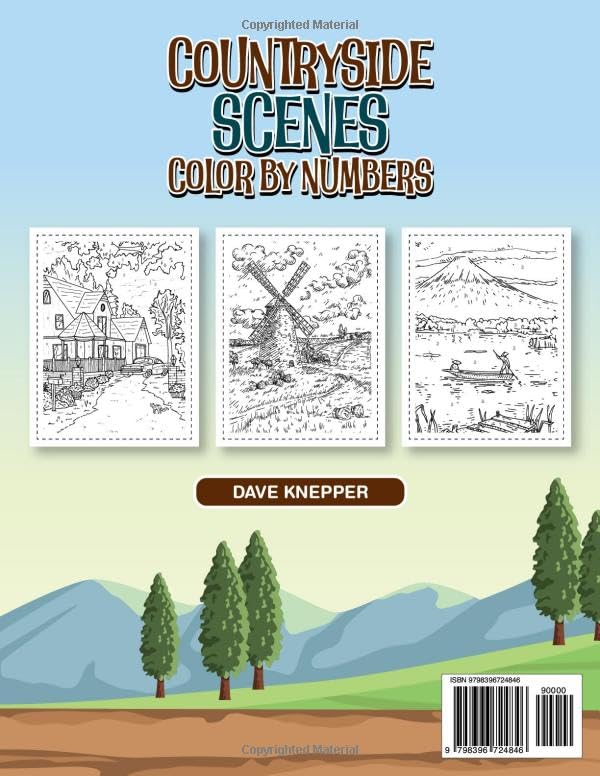Miniatura 2 de Countryside Scenes Color By Numbers For Adults Mesmerizing Numbered Designs For Creativity and Relaxation