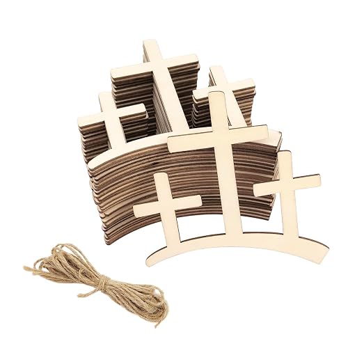 30 Pack 4 Inch Wood Christian Cutouts Unfinished Wood Christian