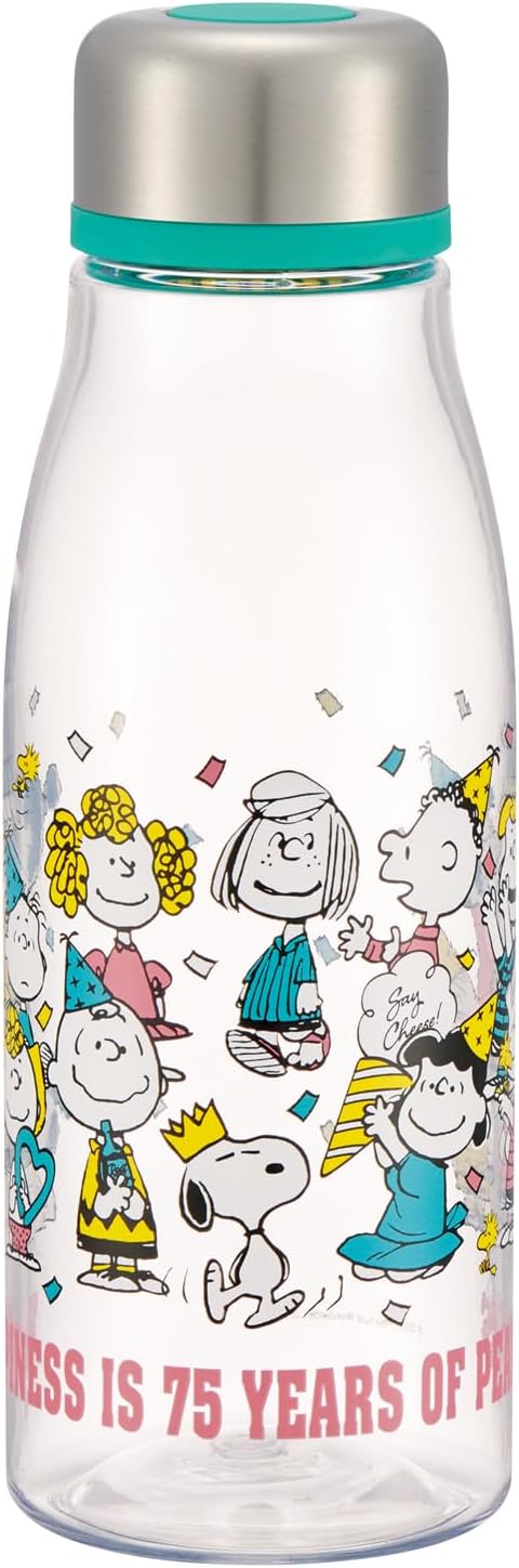 Skater PTY5-A Direct Drinking Water Bottle, 16.9 fl oz (500 ml), Includes Infuser, Water Bottle, Snoopy, 75th Anniversary