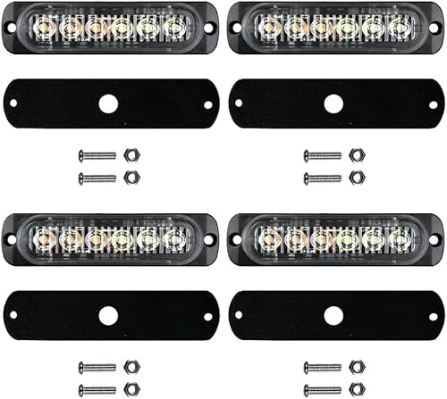 sunmir 4 luces estroboscópicas LED para camiones, vehículos, SUV, luces de advertencia de emergencia, construcción de peligro de precaución, función