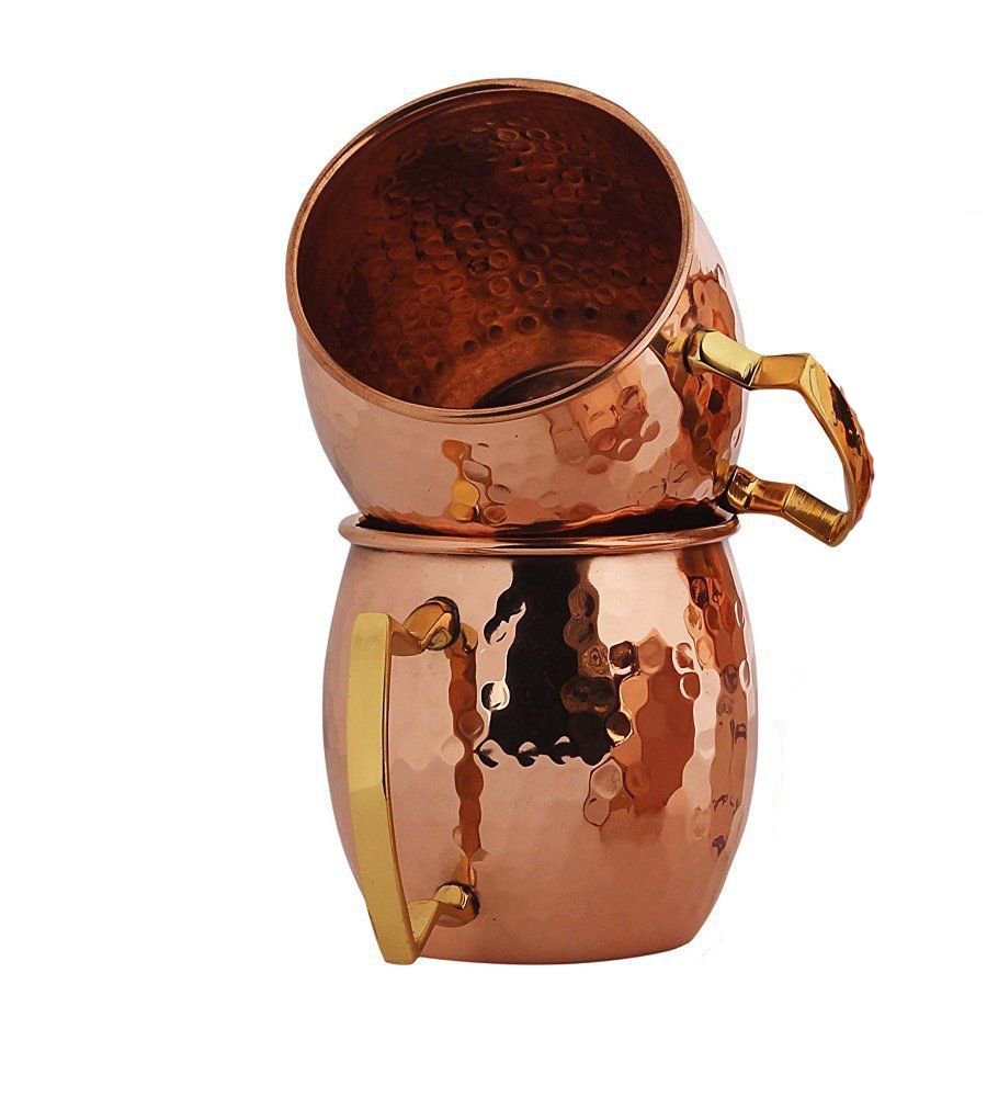 Kajeree Hand Made Moscow Mule Mug Set Of 4 Copper