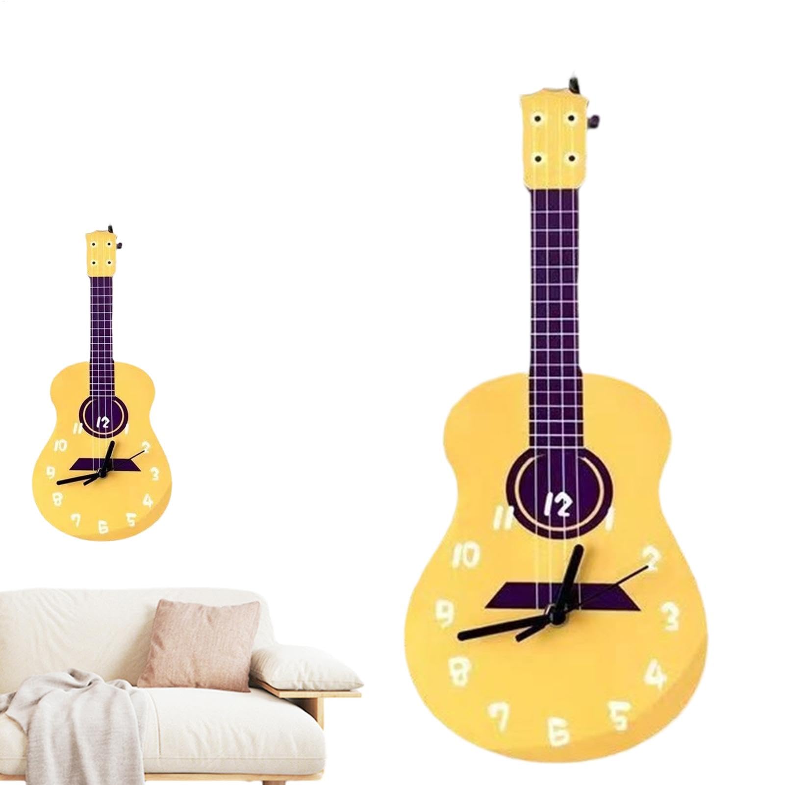 Horloge de guitare murale pour habiller un mur vide avec style