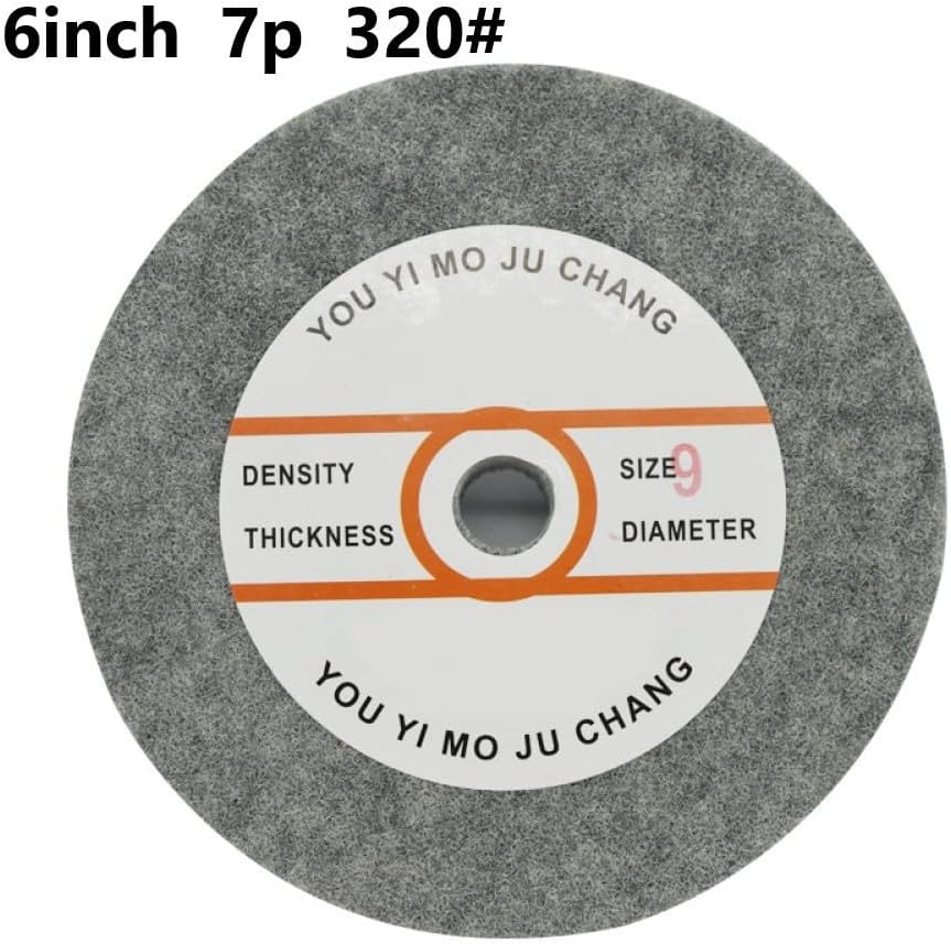 Nylon Fiber Polishing Wheel 6 Inch 150x25mm 7P Cup Grinding Disc for Metal Deburring, Stainless Steel Buffer Pad, Aluminum and Copper Finishing(180#-5P)