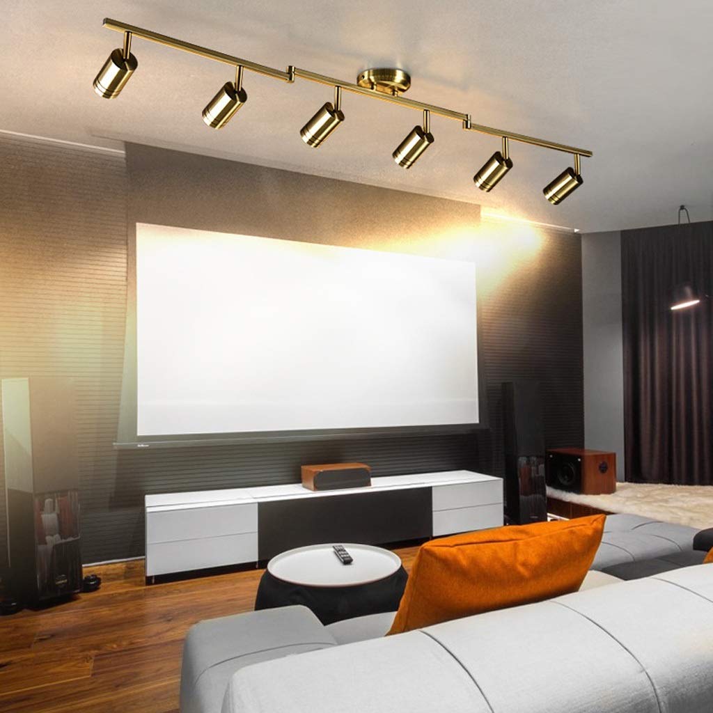 Spots de plafond, spots LED pour chambre, garde-robe, spots de rail, spots muraux, GU10, 5 W, éclairage de cuisine, spots de rail - 3 têtes