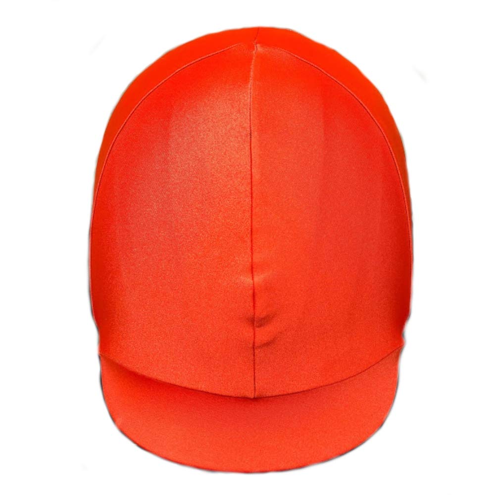 Wire Horse The Stretch Riding Helmet Cover Solid Colors - Orange