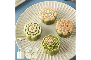 6 PCS Moon Cake Mold - Celebrate Mid-Autumn Festival with Decorative Delicacies