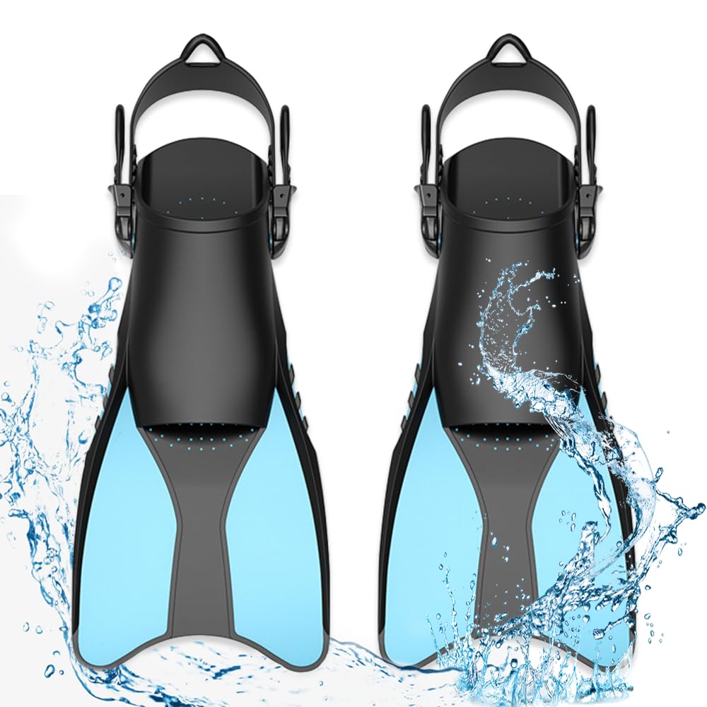 Palmes de plongée, Palmes Courtes Réglables, Palmes Natation Piscine