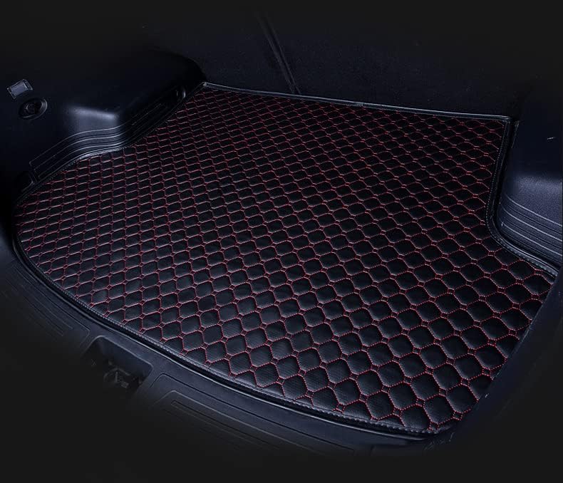 Image of Boot Mat for Mahindra XEV 9S | Black with Red Thread