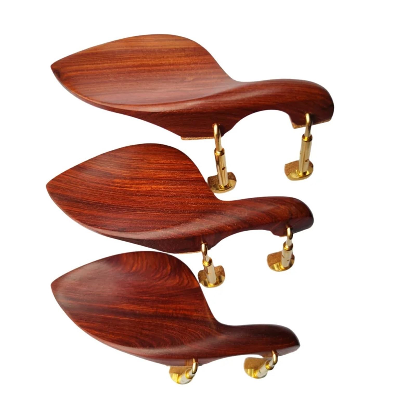 Mentoniera for violino in legno di rosa naturale 2 pezzi 4/4 parti a vite di installazione a grandezza naturale