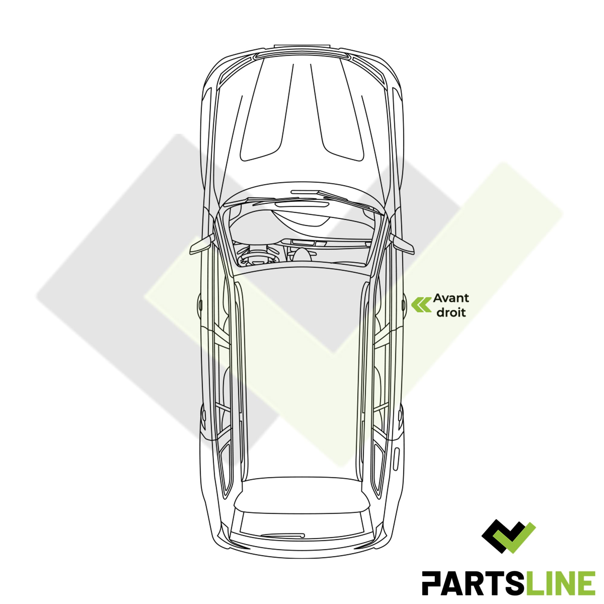 Lève-vitre Électrique Avant Gauche Pour Fiat 500/500C - Remplace 68070267AD