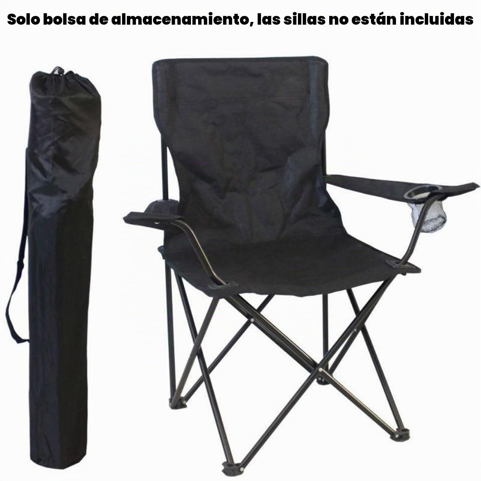 Silla de camping con cordón, bolsa de almacenamiento portátil para picnic, silla plegable para viajes, al aire libre, camping, deportes, paraguas al aire libre, micrófono, trípodes de