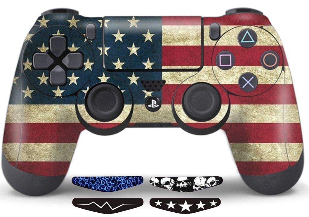 Elton PS4 Controller Designer 3M Skin for Sony PlayStation 4 DualShock Wireless Controllers (set of two Controllers Skin) - American Flag (B06XSGN31F) Amazon Price History, Amazon Price Tracker