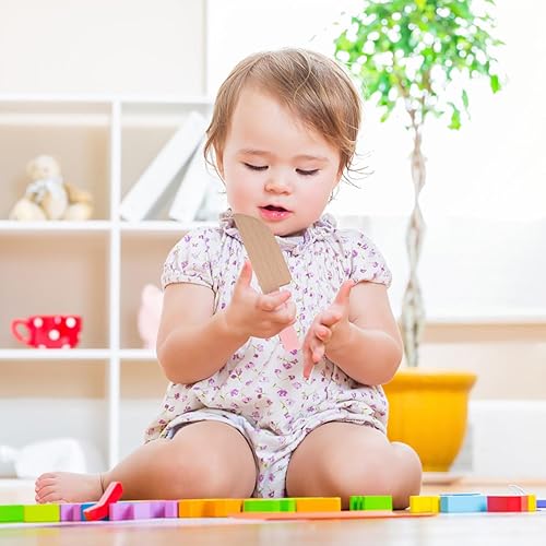 Miniatura 7 de Juguete de cocina de madera 2pcs cortador de madera verde rosa fingir cuchillos de cocina para cortar verduras frutas ensalada pastel