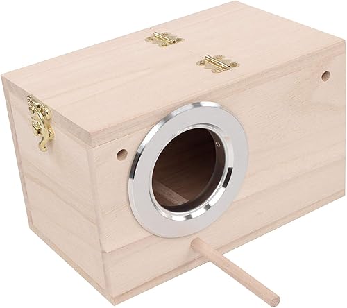 Miniatura 2 de Rural365 - Caja de anidación para periquitos y pájaros, tamaño mediano, 7.5 x 4.7 x 4.7in