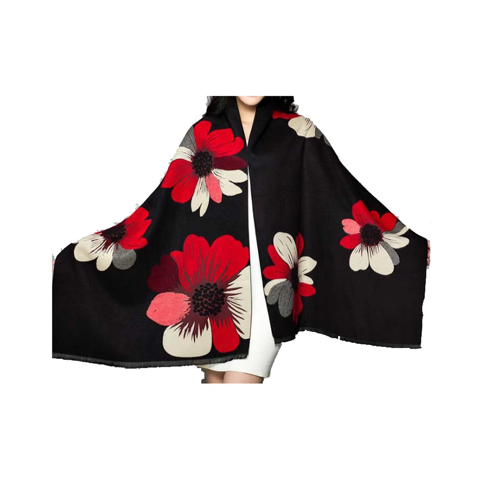 ubervia Scarfs For Women, Scarf women autumn and winter thickening long summer office air conditioning warmth shawl scarf dual use-picture-42