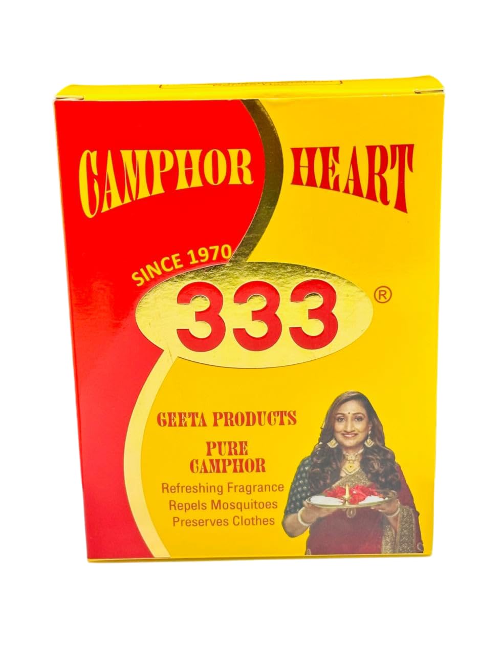 333 Camphor cone/Heart(Pack of 4) Pure Camphor, Refreshing Fragrance, Repels Mosquitoes, Preserves Clothes-image-45