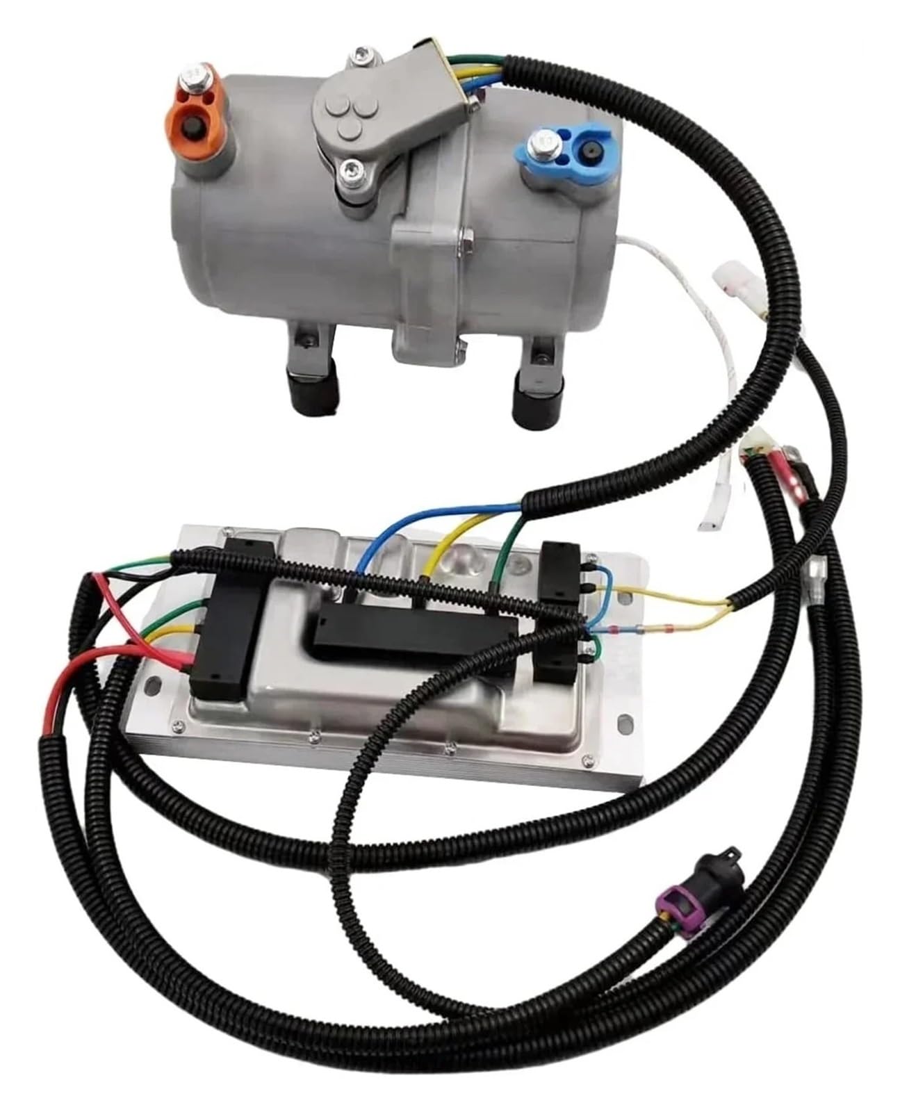 Jmcxwlaq 1 Set 12V 12V 24V With Control Panel Car Electric Air Conditioner A/C Air Conditioning Compressor For Truck Bus Automotive Boat Tractor