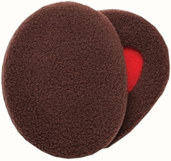 Sprigs Earbags Bandless Ear Warmers/Fleece Earmuffs with Thinsulate - Brown, Medium