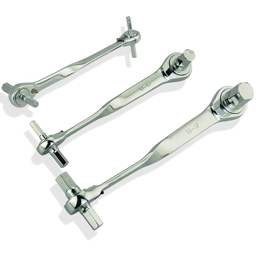 2本組 ラチェットメガネレンチ 4-in-1 アングルラチェットレンチセット straight-toolcompany_11-10123