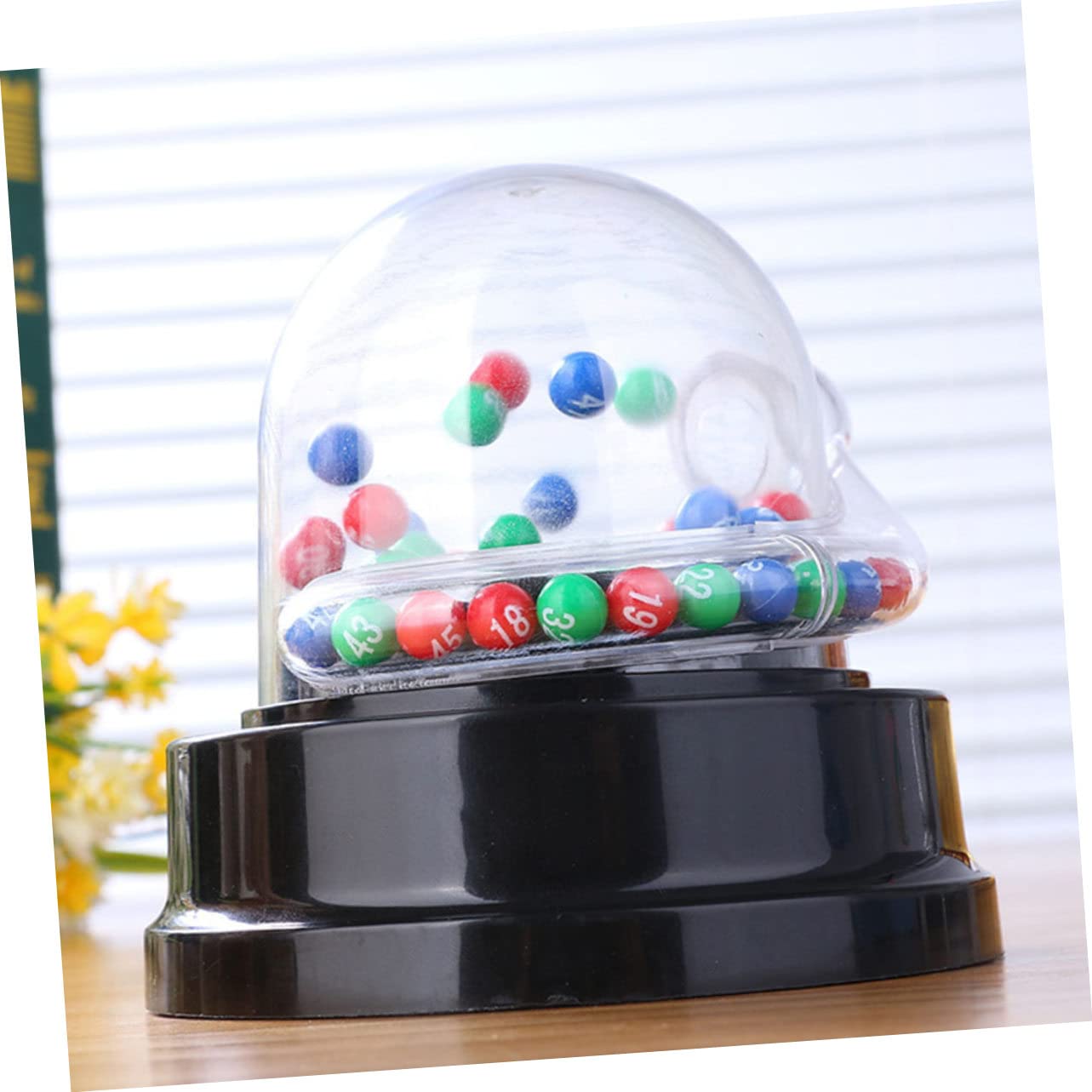 ifundom Machine à Loto Machine à Boules de Loterie pour Âges Variés Design Transparent Résultat Équitable Jeux de Société et Karaoké