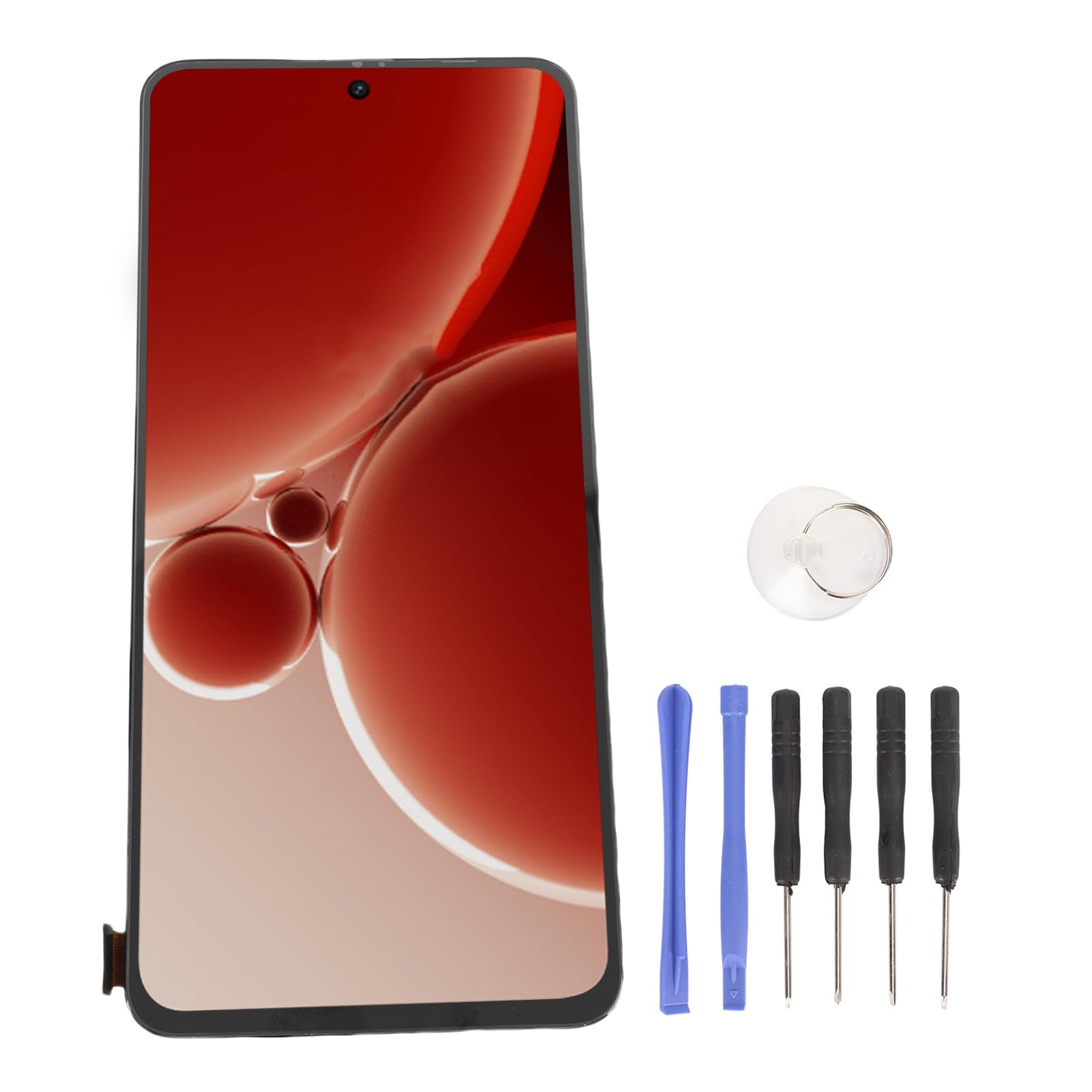 Cryfokt Kit di Sostituzione Schermo Telefono da 6,74 Pollici con Test Rigorosi per 3 5G CPH2493 CPH2491, Digitalizzatore Display Multi Touch Screen per Professionisti della Riparazione