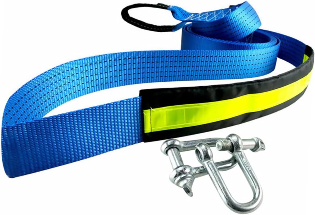 Gatuida 1pc Sturdy Tow Rope Heavy Duty Automotive Trailer Rope Forged Hook for Emergency Towing and Recovery Essential for Safe Off-Roading and Vehicle Assistance