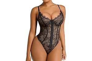 Lace Bodysuit for Women Shapewear Tummy Control