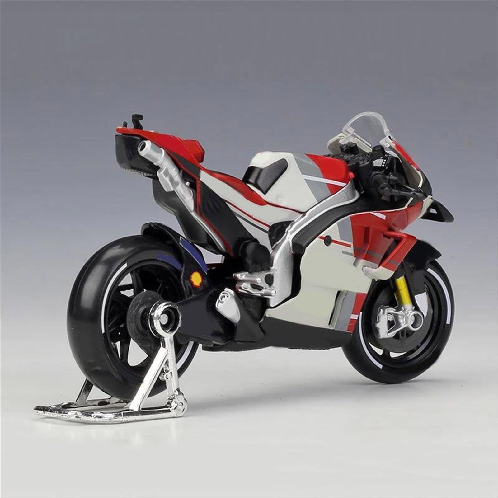 SEYXF Motorbike Toy Motorcycle Model Simulation Alloy Toy 1/18 for Ducati Desmosedici Team #04 2018(with Foam Box)