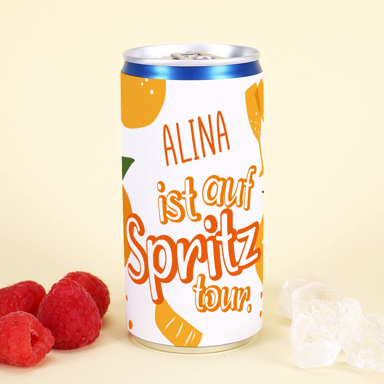 Herz & Heim Geschenkset für Frauen mit Aperol, Weinglas Gravur, Secco Dose Name – Geburtstagsgeschenk