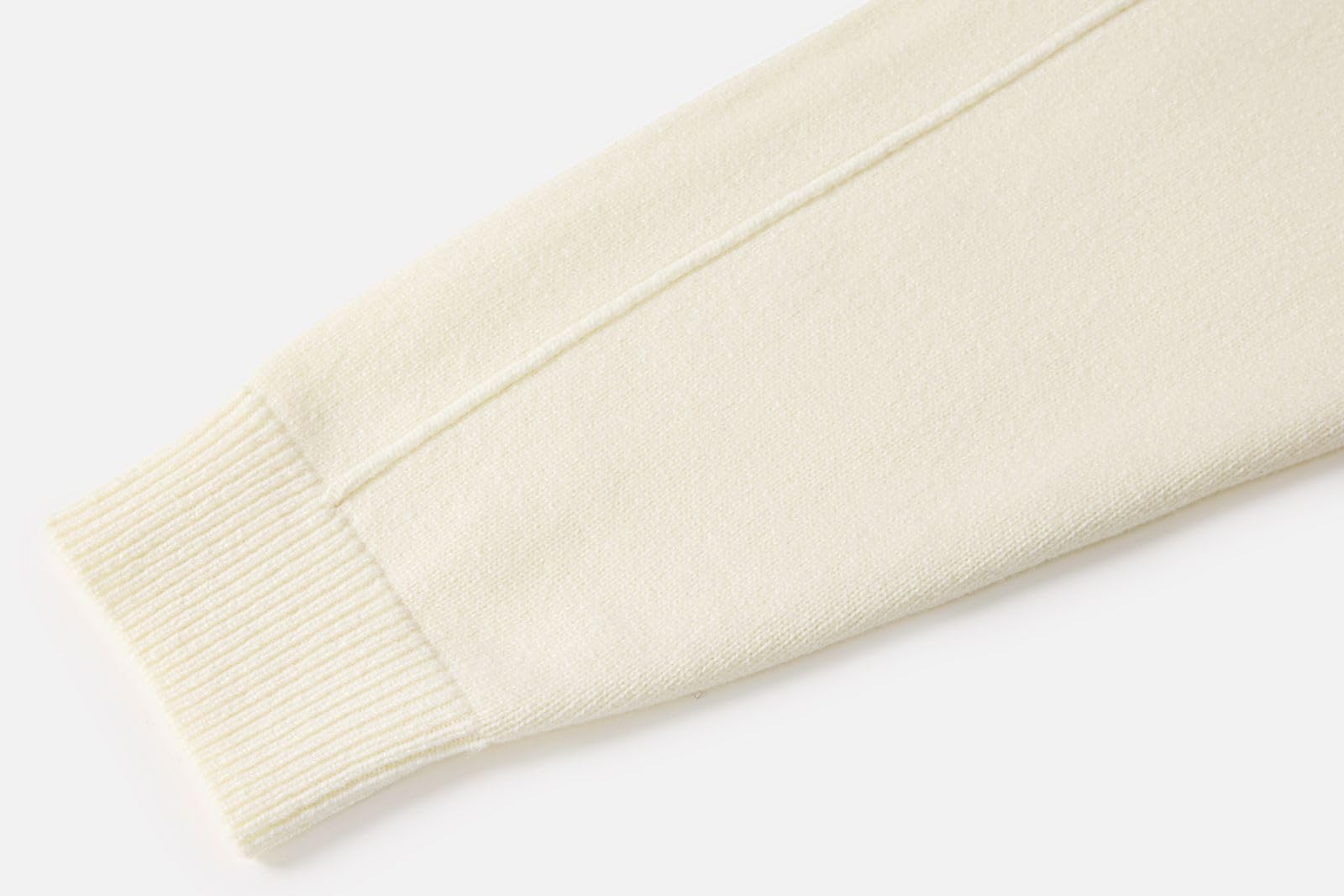 Damen 100% Merinowolle Cardigan Reißverschluss Rundhals