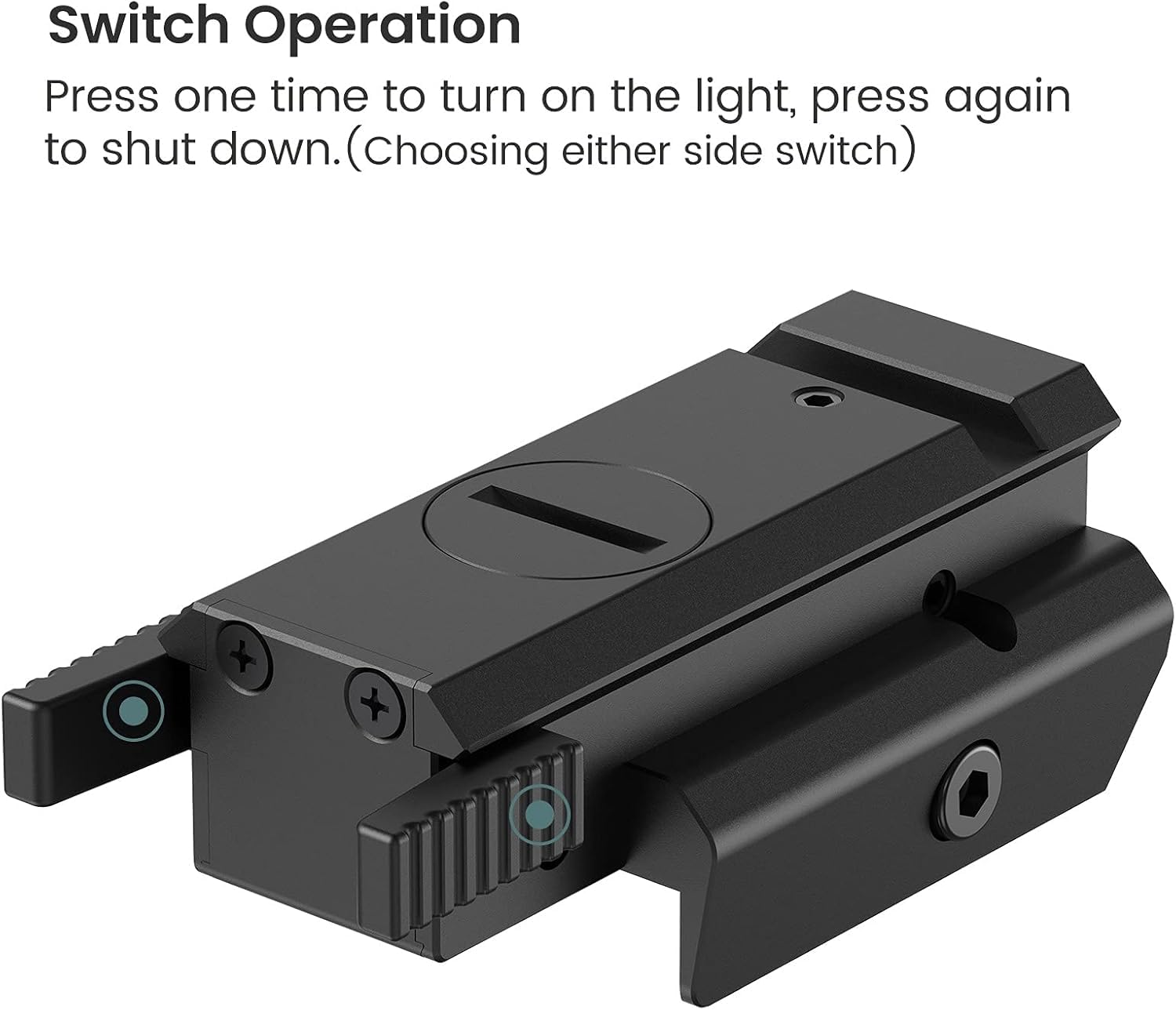 Feyachi L42 Laser Sight, Compact Tactical 20mm Standard Picatinny &Weaver Red Dot Laser Sight — view 3