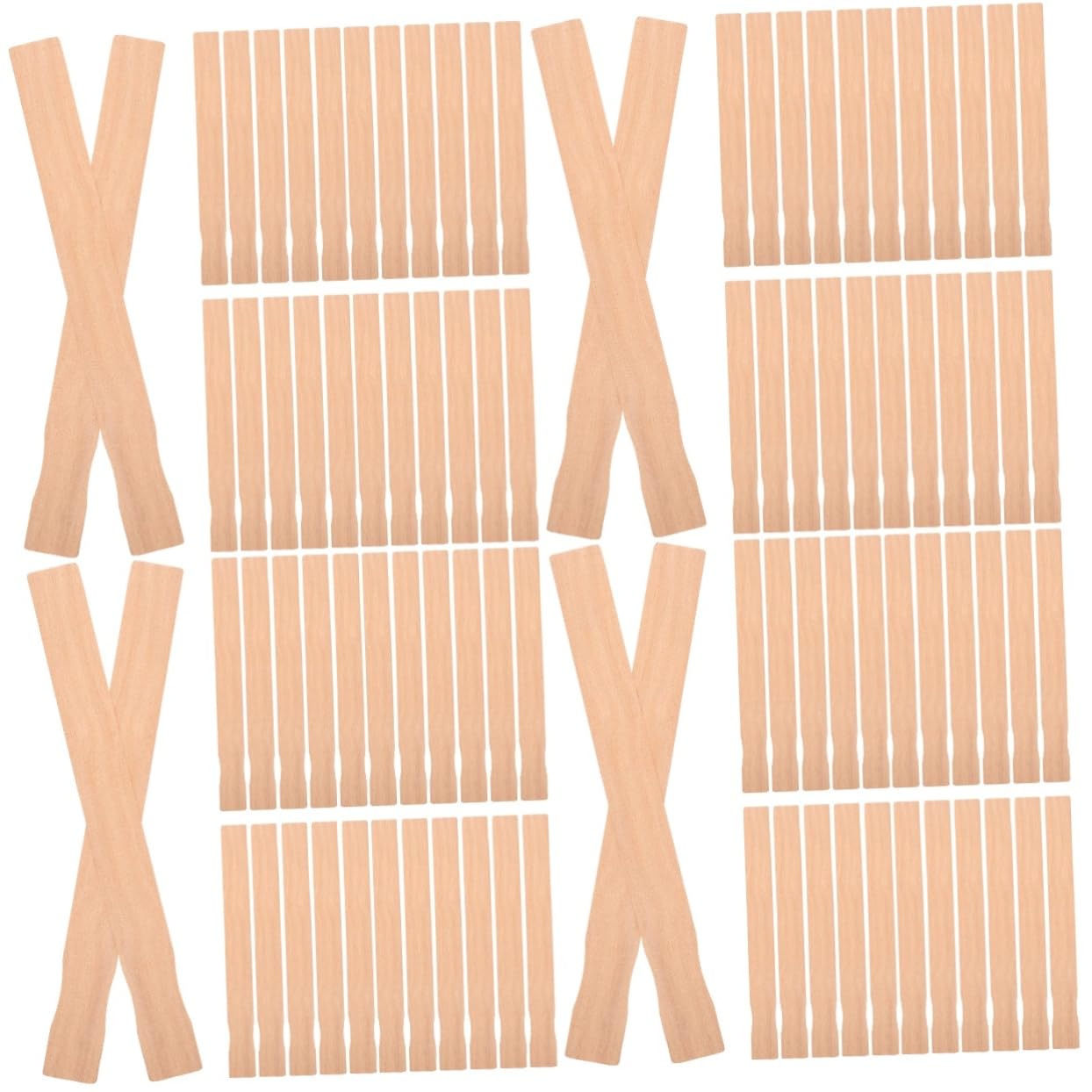 Gatuida 100pièces Bâtons Bois pour Mélanger La Peinture Agitateurs Réutilisables pour Projets Artistiques Et Rénovation