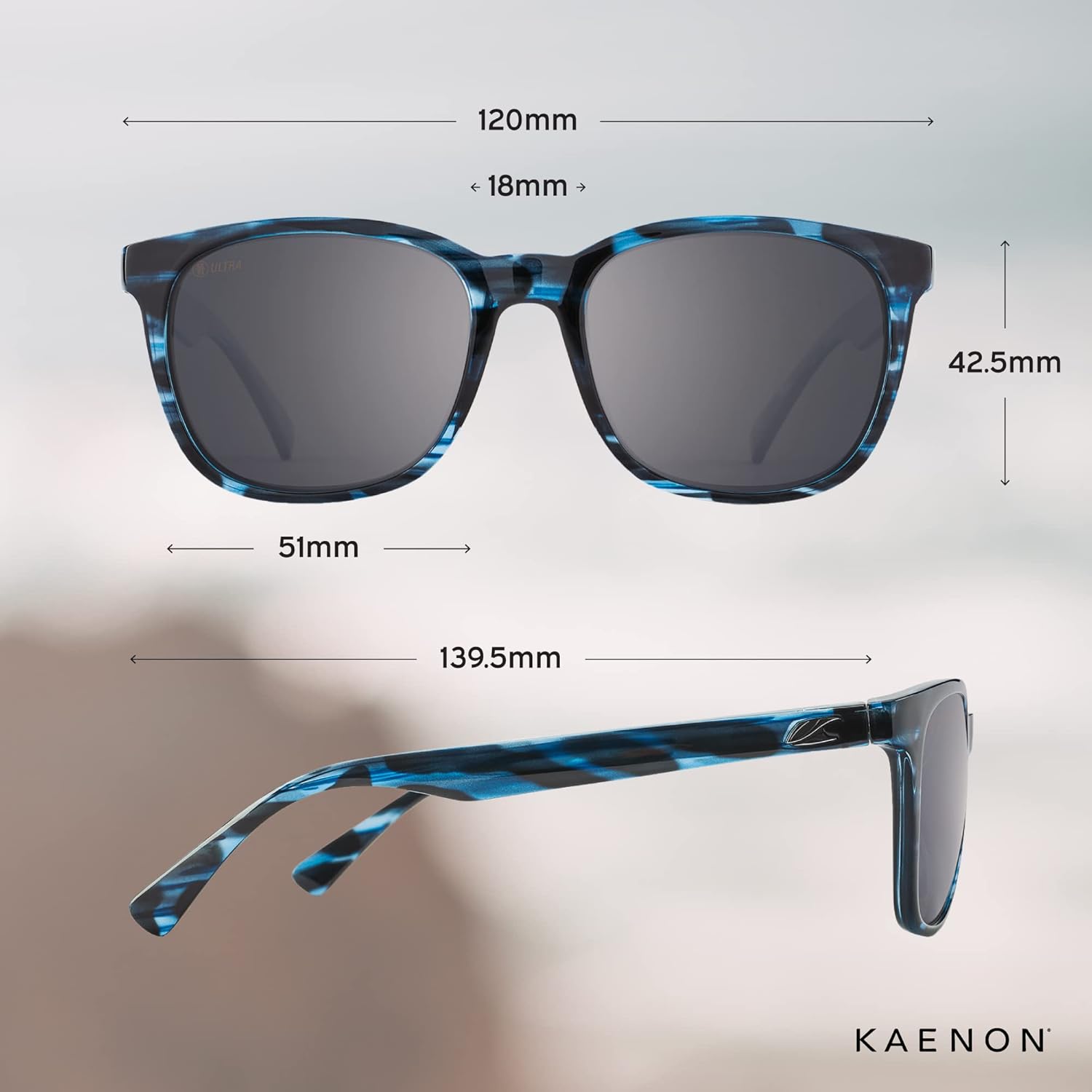 Kaenon Calafia Polarized Sunglasses, Provides Clarity In Light & Eliminates Glare, Lightweight Material For Ultimate Comfort - Image 2