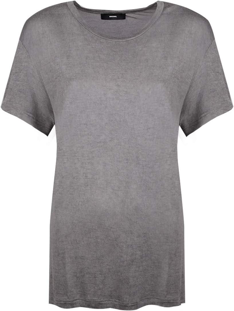 Diesel T-Shirt T- Moriplaque - 00ALMZ-RWADY/T-Moriplaque - 40(EU)-14(UK) Grey
