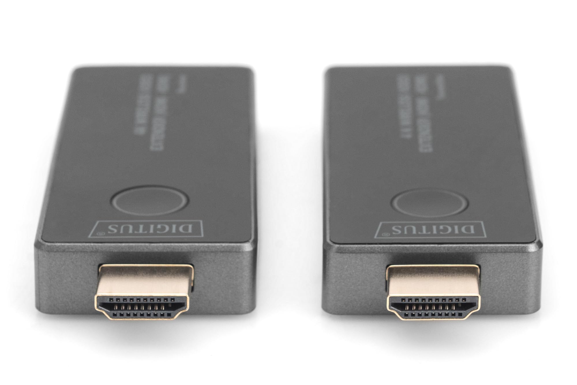 DIGITUS Wireless HDMI Extender – UHD 4K 30 Hz – 30 m Reichweite | Set aus Transmitter und Receiver – HDMI 2.0, HDCP 2.2 – Dualband 2,4 Ghz 5 GHz – ohne App – Grau