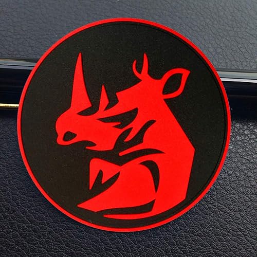 Miniatura 3 de Morton Home Rhino Head Tactical Milspec Milspec 3D Parche de PVC (rojo)