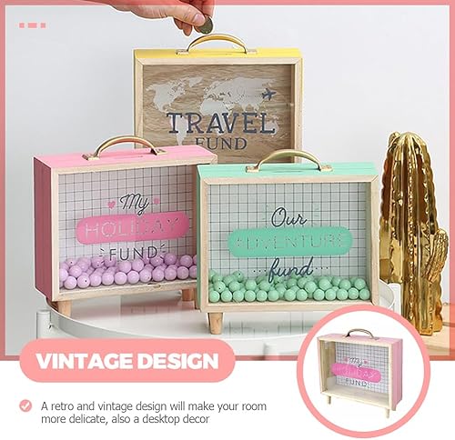 Miniatura 6 de Alcancía organizadora de fotos, decoración para niños, alcancía transparente para adultos, decoración de escritorio, caja de sombras, alcancía de