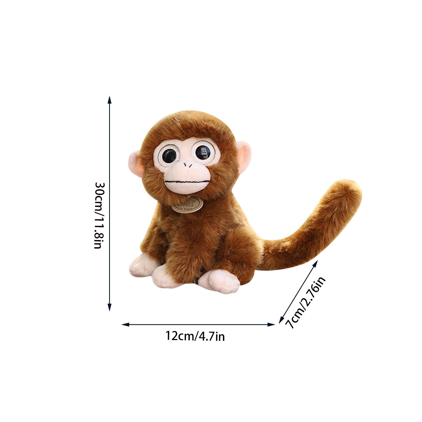 Amazon.co.jp: リアルな猿、猿のぬいぐるみ,ぬいぐるみかわいいリアル