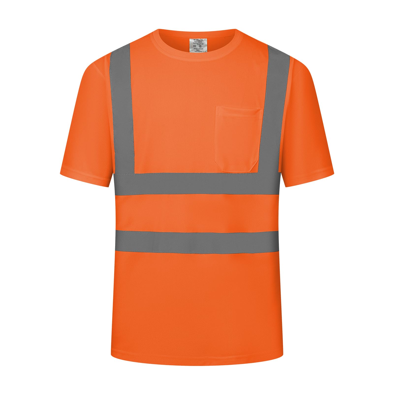 Hi Vis Shirts For Men Hi-Vis Safety Shirt With Reflective Strips