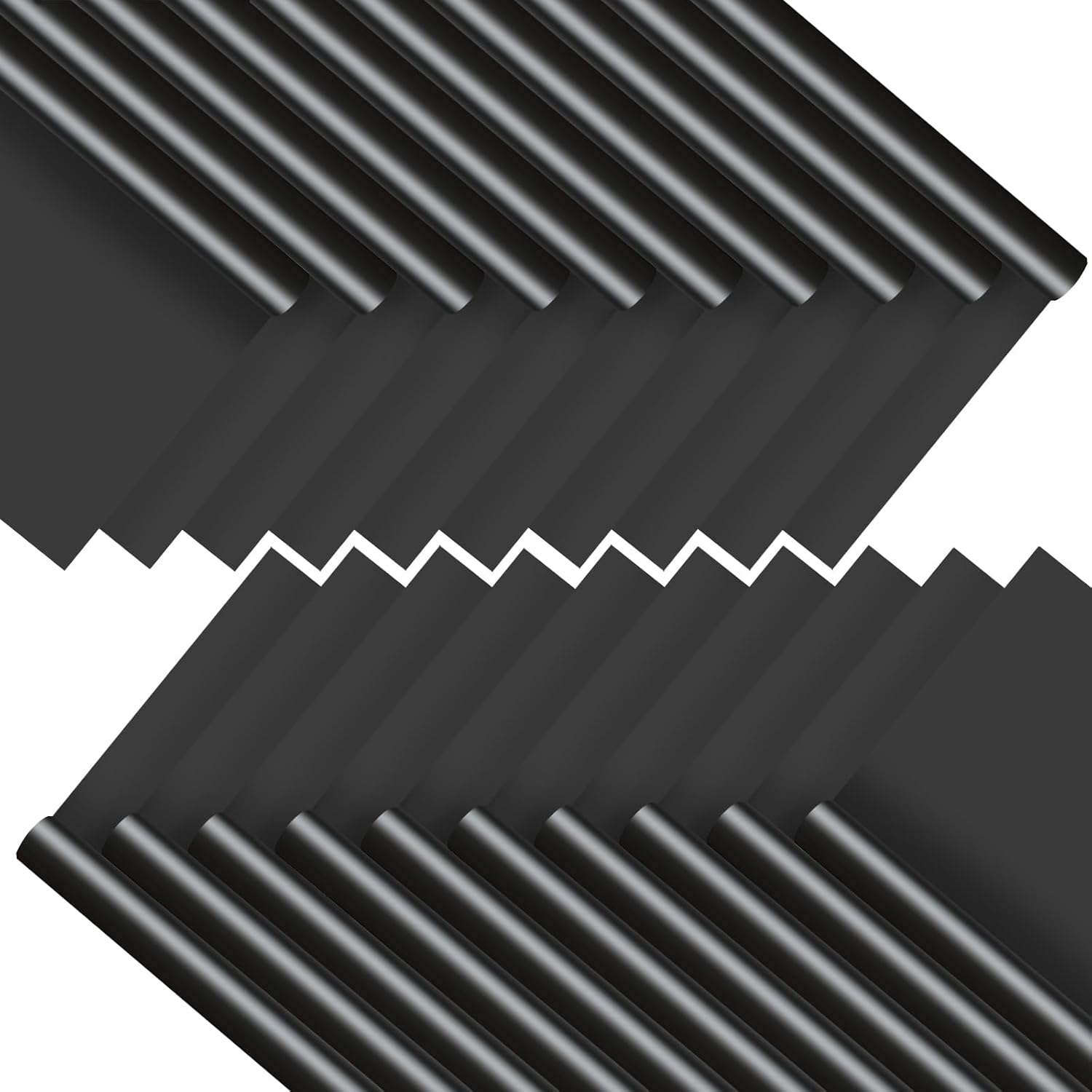 SYOGUA 20 PCS Flower Wrapping Paper Matte Black Bouquet