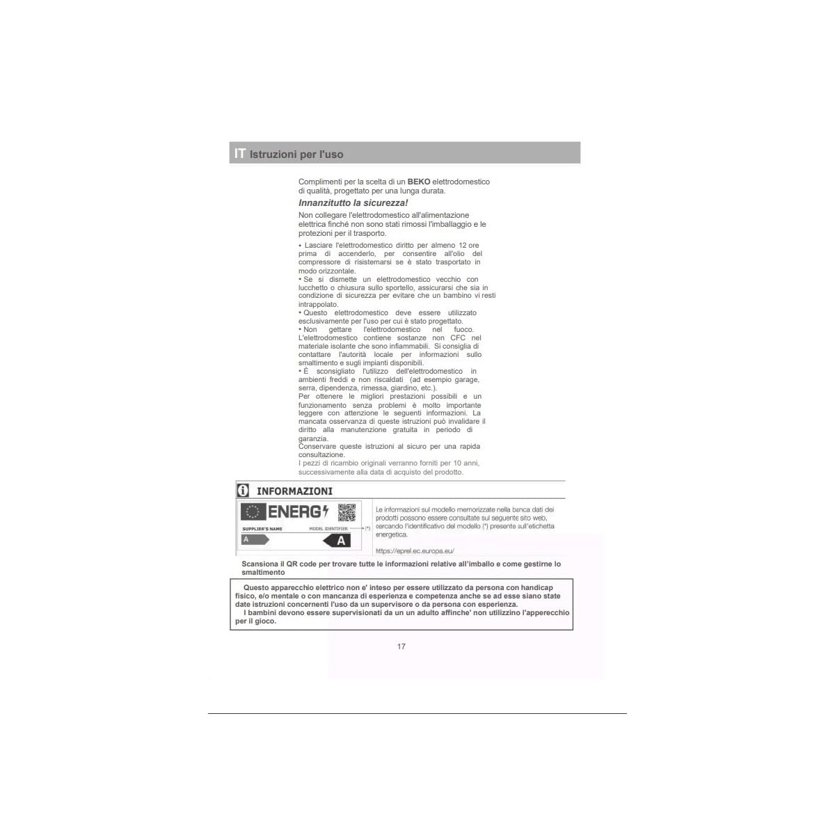 Beko RDSA310K40WN (Frigo Double Porte)