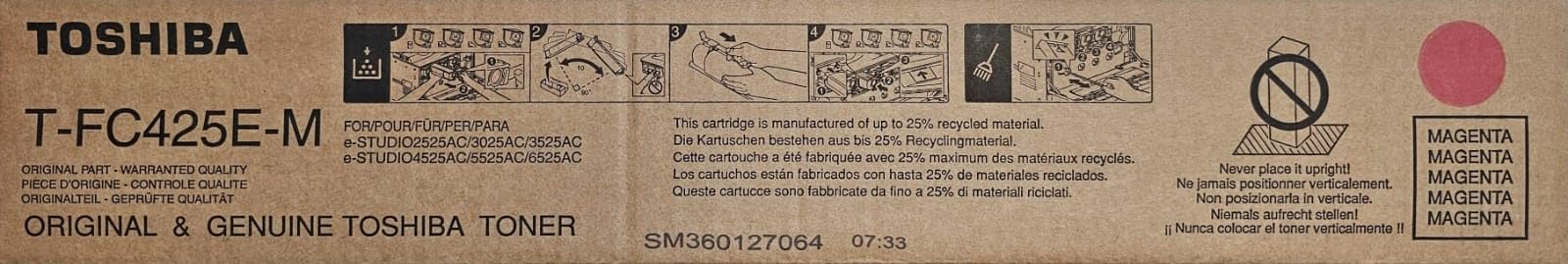Toshiba T-FC425EM TFC425EM Toner Magenta (Cartridge) (6AJ00000237)-image