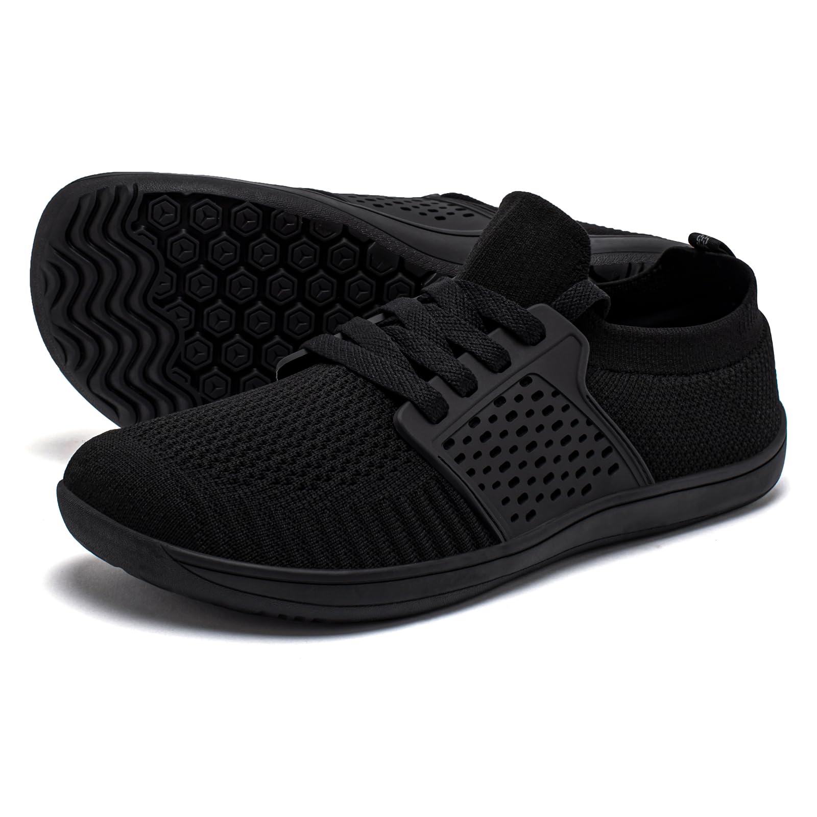 HOBIBEAR Zapatos minimalistas anchos para caminar para hombre y mujer, suela de caída cero, relajación óptima