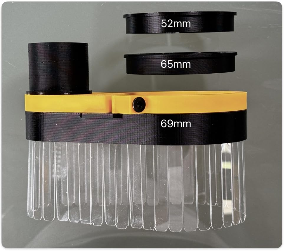 CNC Dust Shoe for CNC Router/Spindle Machine - 1-1/2-inch OD 1-1/4 ID Vacuum Port -. (52mm, 65mm & 69mm Spindle/Router Dia.)